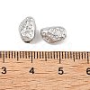 Hammered 304 Stainless Steel Beads STAS-B127-01P-09-3