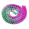 Baking Paint Transparent Glass Beads X-DGLA-M001-8mm-06-2