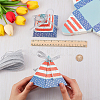 Pyramid Shape Candy Packaging Box CON-WH0078-27-3