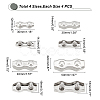 16Pcs 4 Style 304 Stainless Steel Double 2-Post Cable Clamp FIND-GA0002-28-2