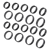 18Pcs 9 Size 201 Stainless Steel Grooved Finger Ring for Men Women STAS-UN0045-60B-EB-1