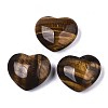 Natural Tiger Eye Heart Love Stone G-N0326-56E-1