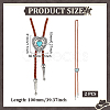 2Pcs PU Leather Bolo Tie Necklaces NJEW-ME0001-22B-2