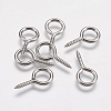 Tarnish Resistant 304 Stainless Steel Screw Eye Pin Peg Bails STAS-K171-52P-17x9mm-3