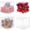 Transparent Plastic PET Box Gift Packaging CON-WH0052-8x8cm-1