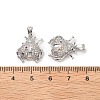 Brass Micro Pave Cubic Zirconia Pendants KK-G533-23P-3