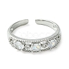 Bass Micro Pave Cubic Zirconia Ring RJEW-Z033-18P-2