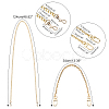 4Pcs 4 Style Iron Cable & Curb Chain Bag Handles FIND-WR0002-08-4