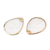 Natural Capiz Shell Pendants SSHEL-N034-129B-01-3