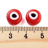 Opaque Printed Acrylic Beads OACR-G038-04A-3