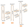 3Pcs 3 Style Bag Strap Chains FIND-PH0002-84-5