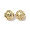 Brass Micro Pave Cubic Zirconia Beads KK-Q068-44G-2