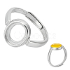 1Pc 925 Sterling Silver Adjustable Ring Components STER-BC0003-97F-P-1