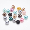 ABS Plastic Imitation Pearl Cabochons X-SACR-S738-10mm-M-1