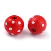 Dyed Natural Wooden Beads WOOD-O005-01G-2