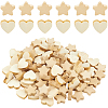 120Pcs 2 Styles Natural Maple Wood Beads WOOD-SC0002-28-1
