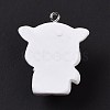 Opaque Resin Pendants RESI-D063-01B-3