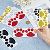 8 Sheets 4 Colors Cute PVC Self Adhesive Car Stickers STIC-FH0001-19-3