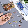 SUNNYCLUE 60Pcs 5 Colors Alloy Pendants FIND-SC0007-26-3