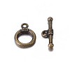 Tibetan Style Alloy Toggle Clasps X-MLF0034Y-NF-1