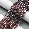 Transparent Electroplate Glass Beads Strands EGLA-A039-T3mm-A05-4