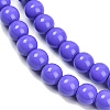 Painted Glass Bead Strands DGLA-S071-8mm-B41-3