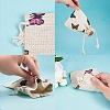 Polycotton(Polyester Cotton) Packing Pouches Drawstring Bags X-ABAG-T004-10x14-03-6