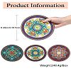 3 Pcs 3 Styles Creative Ethnic Style Silicone Coasters ST-CJ0008-11-8