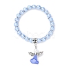 Lovely Wedding Dress Angel Bracelets for Kids BJEW-JB00727-01-1