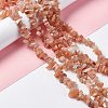 Natural Sunstone Chip Bead Strands G-M205-67-2