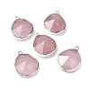 Natural Rose Quartz Pendants G-I207-14M-S-1