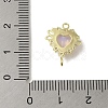 Brass Micro Pave Cubic Zirconia Pendants KK-K371-05G-3