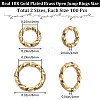 CREATCABIN 200Pcs 2 Styles Brass Open Jump Rings for Chainmaille Weaves KK-CN0002-52-2