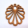 Hollow Wood Big Pendants Accessories WOOD-CJC0003-06-1