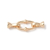 Brass Fold Over Clasps KK-U052-30G-1
