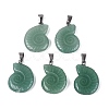 Natural Green Aventurine Pendants G-Q601-45D-1