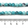 Synthetic Ocean White Jade Beads Strands G-L019-6mm-17-5