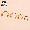 G23 Titanium Hoop Nose Rings WGCC61E-01-1