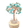 Natural Amazonite Chips Tree Night Light Lamp Decorations PW-WG63079-09-1