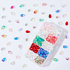 AHADERMAKER 200Pcs 10 Styles Transparent Glass Charms GLAA-GA0001-67-1