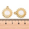 304 Stainless Steel Enamel Pendants STAS-K293-30G-02-3