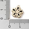 Brass Micro Pave Cubic Zirconia Charms KK-G491-26G-03-3