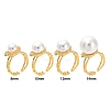 Brass Cup Peg Open Cuff Ring Settings KK-G518-10G-03-4