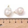 Natural Baroque Pearl Keshi Pearl Pendants PALLOY-JF04782-3