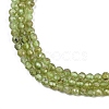 Natural Peridot Beads Strands G-F509-12-3mm-6