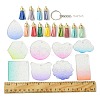 DIY Acrylic Disc Tassel Keychain Making Kits DIY-FS0006-01C-6