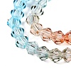 Gradient Color Baking Paint Glass Bead Strands DGLA-A039-T2mm-A016-3