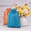 Burlap Packing Pouches Drawstring Bags ABAG-PH0002-13-8