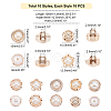 1-Hole Plastic Buttons BUTT-WH0020-11-4