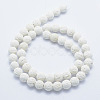 Synthetic Lava Rock Beads Strands X-G-F549-8mm-B14-2